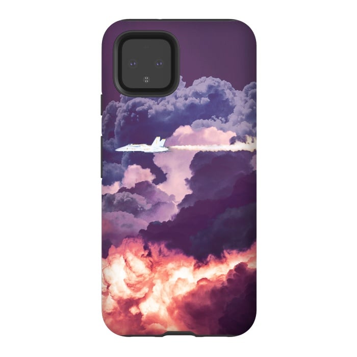 Pixel 4 StrongFit Plane and purple clouds by Oana 