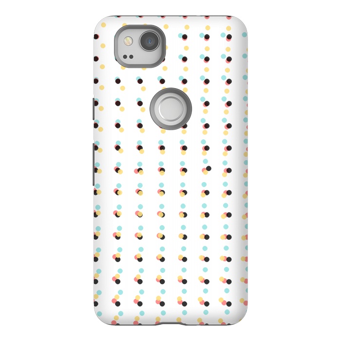 Pixel 2 StrongFit Abstract Painting Polka Dots Pattern by amini54