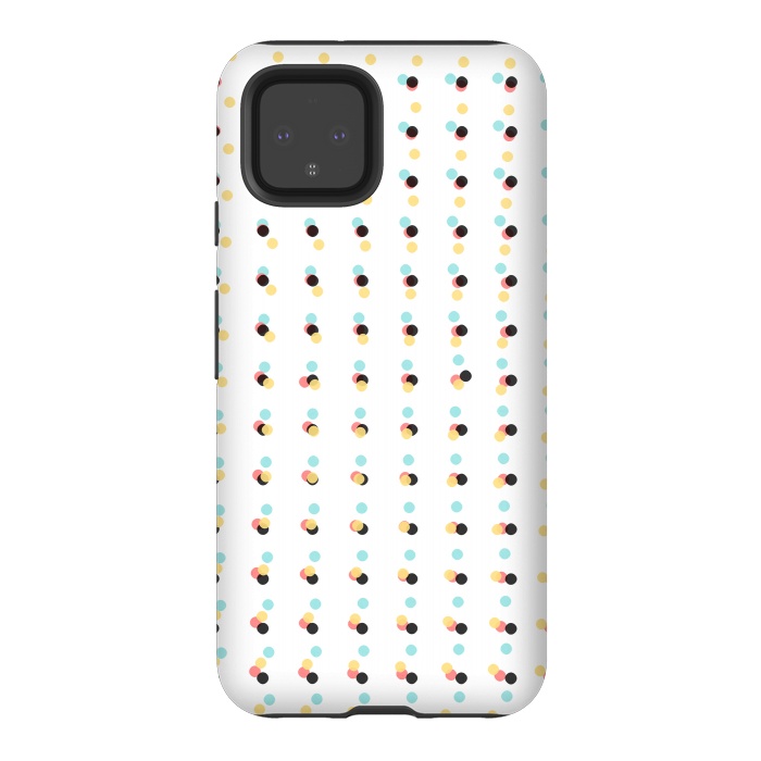 Pixel 4 StrongFit Abstract Painting Polka Dots Pattern by amini54