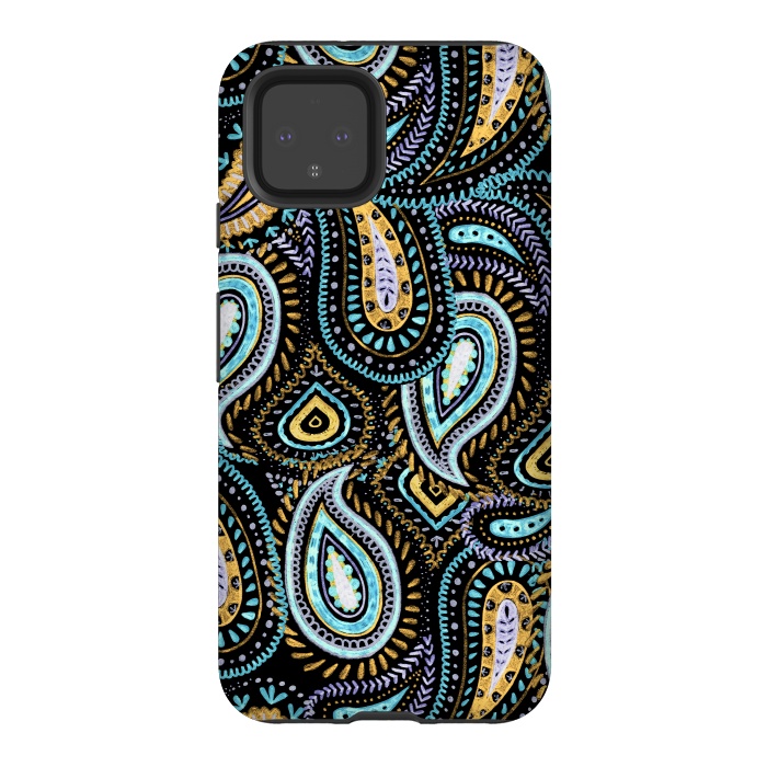 Pixel 4 StrongFit Hand sketched paisley pattern by Oana 