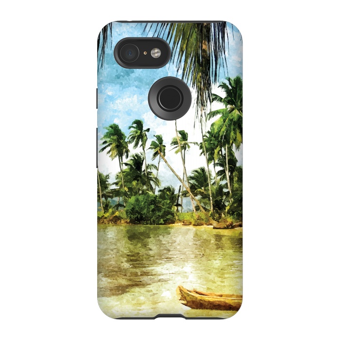 Pixel 3 StrongFit Beach for Love by Creativeaxle