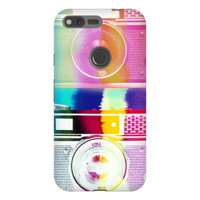Pixel XL StrongFit Colorful vintage cameras by Oana 