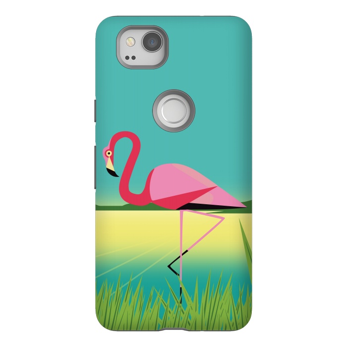 Pixel 2 StrongFit Flamingo Landscape by Carlos Maciel