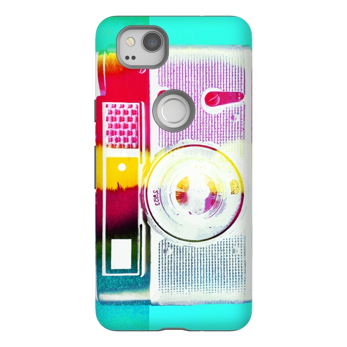 Pixel 2 StrongFit Colorful vintage photography camera by Oana 