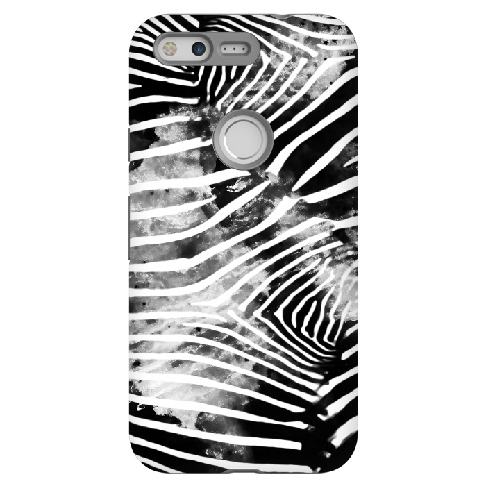 Pixel StrongFit Painted animal print zebra stripes by Oana 