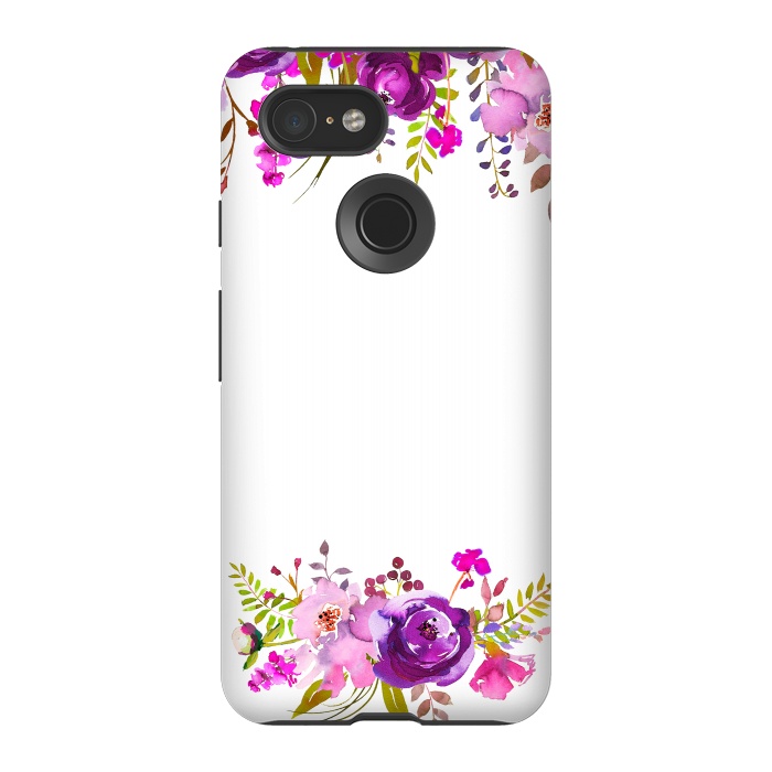 Pixel 3 StrongFit Purple Spring Flower Dream by  Utart