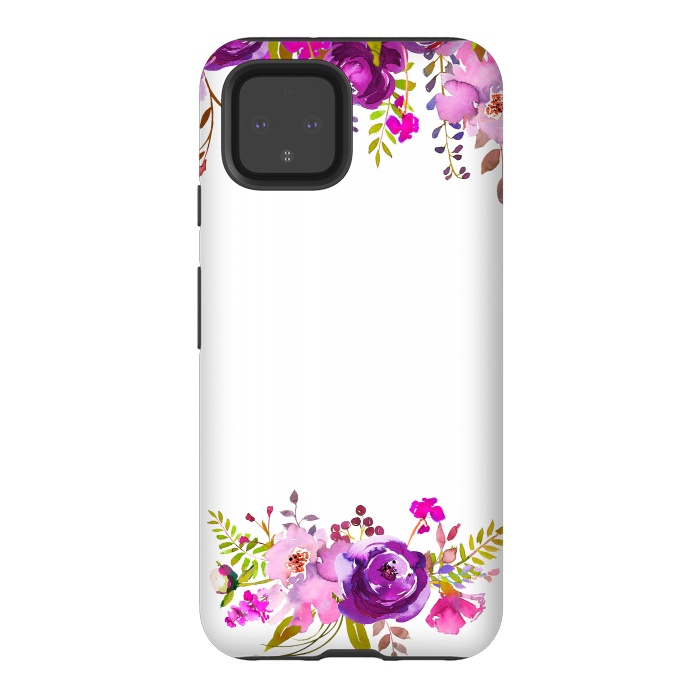 Pixel 4 StrongFit Purple Spring Flower Dream by  Utart