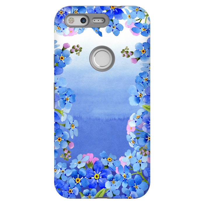 Pixel StrongFit Forget me not - Floral Spring Dream by  Utart