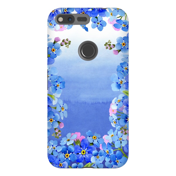 Pixel XL StrongFit Forget me not - Floral Spring Dream by  Utart