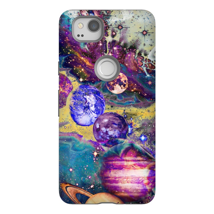 Pixel 2 StrongFit Psychedelic vibrant space explosion by Oana 