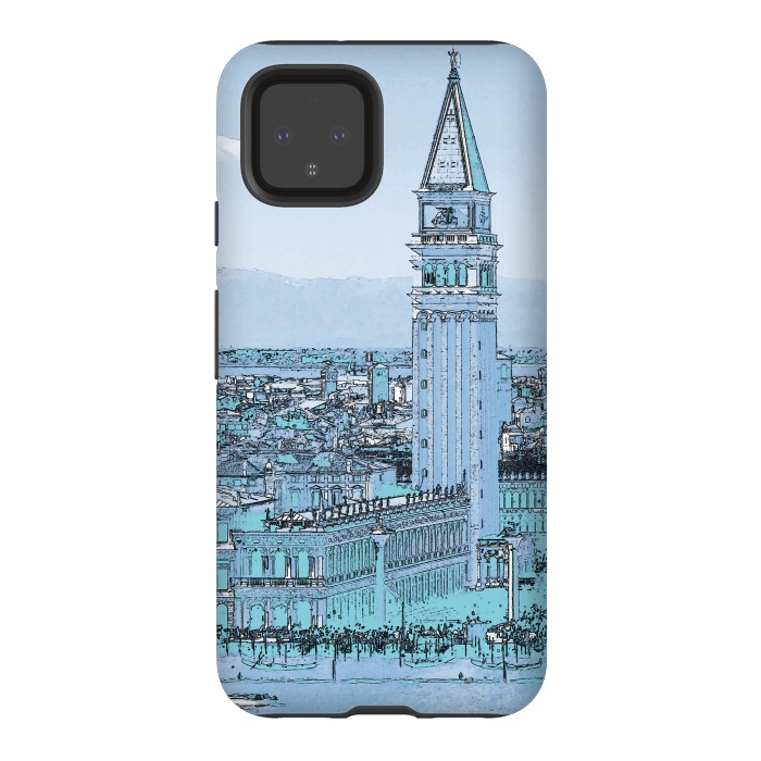 Pixel 4 StrongFit San Marco Venice Italy watercolor painting by Oana 