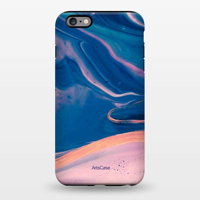 iPhone 6/6s plus StrongFit Acrylic Paint Abstract Marbling by ArtsCase