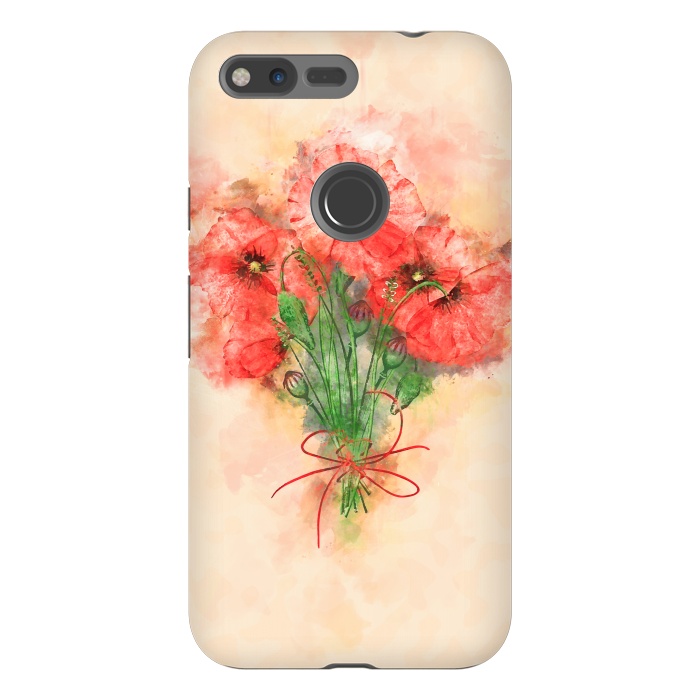 Pixel XL StrongFit Red Poppies by Creativeaxle