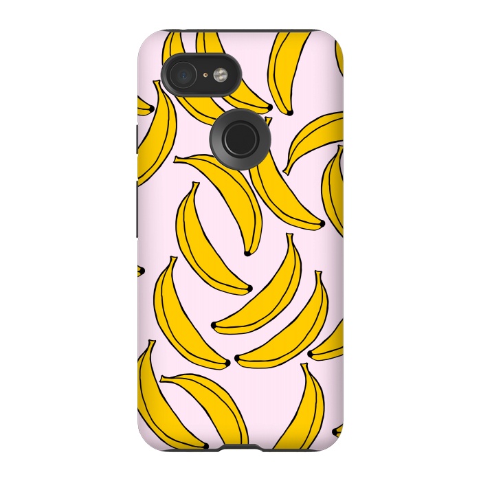 Pixel 3 StrongFit Cute Bananas by Karolina