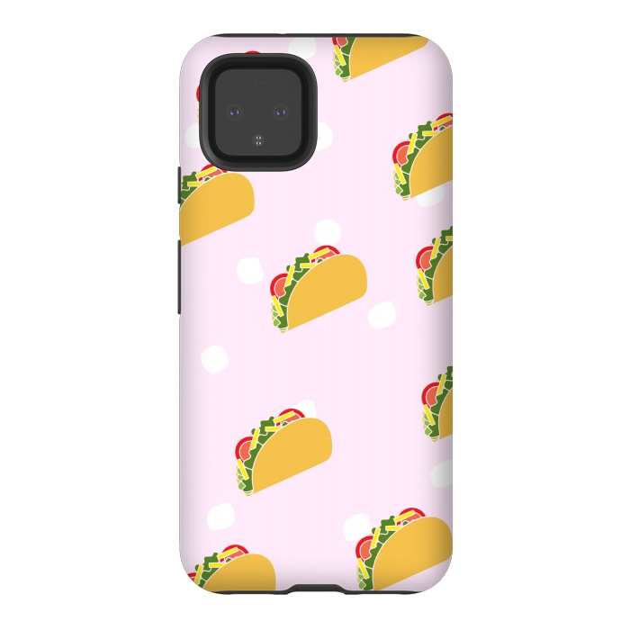 Pixel 4 StrongFit Cute Tacos by Karolina