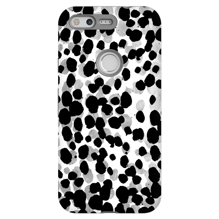 Pixel StrongFit animal print spots black and silver by Oana 