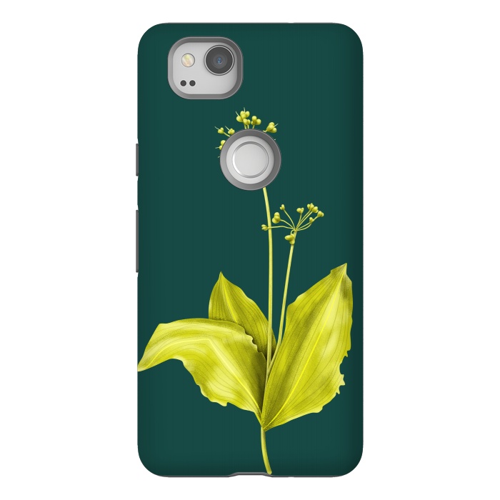 Pixel 2 StrongFit Wild Garlic Green Plant Botanical Art by Boriana Giormova