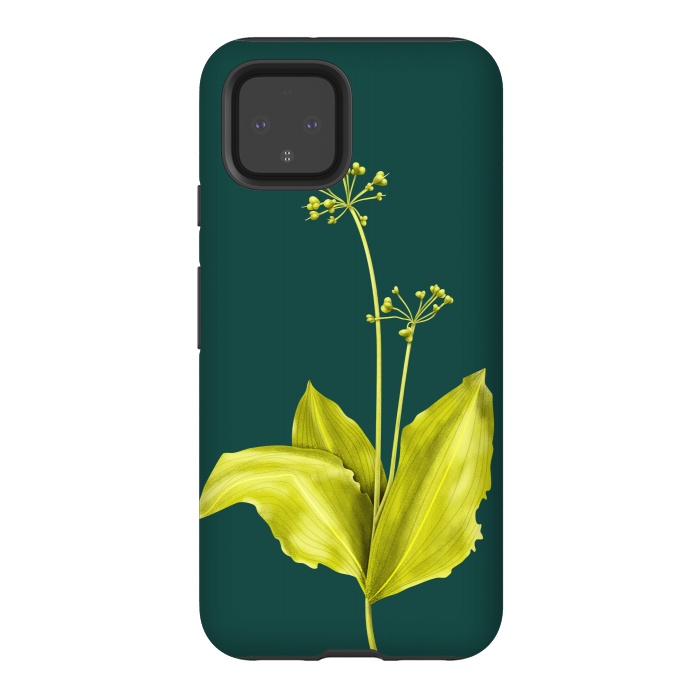 Pixel 4 StrongFit Wild Garlic Green Plant Botanical Art by Boriana Giormova