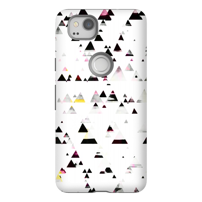 Pixel 2 StrongFit Minimal triangles geometric stylised forest by Oana 