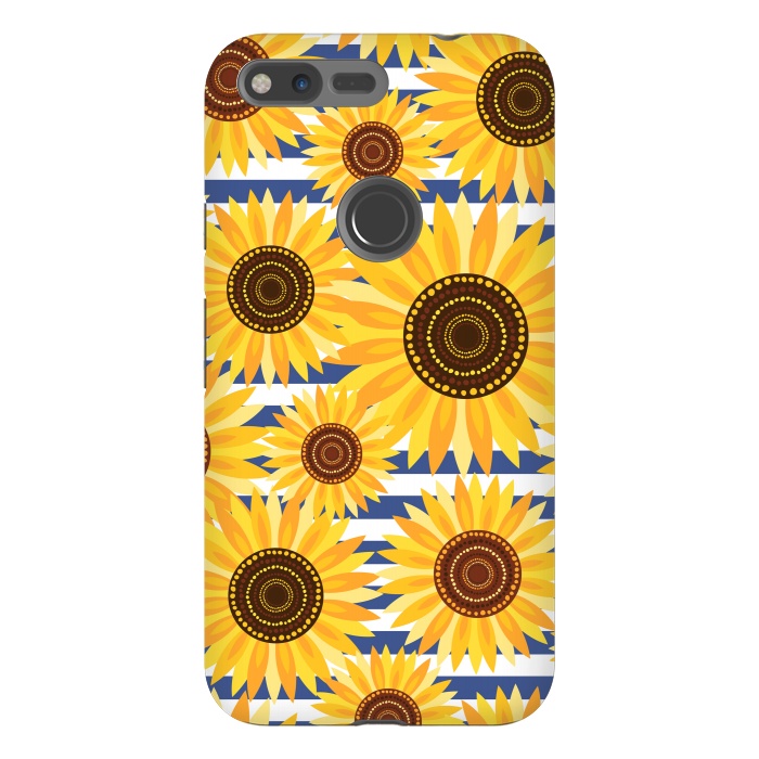 Pixel XL StrongFit Sunflowers by Laura Grant