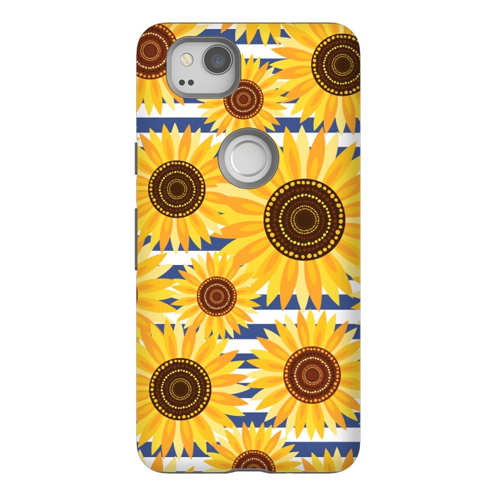 Pixel 2 StrongFit Sunflowers by Laura Grant