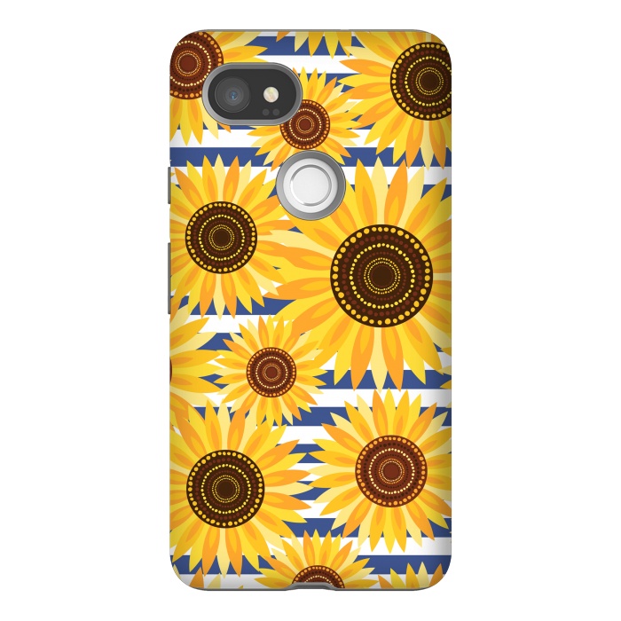 Pixel 2XL StrongFit Sunflowers by Laura Grant