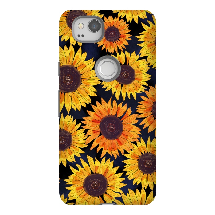 Pixel 2 StrongFit Sunflowers 2 by Laura Grant