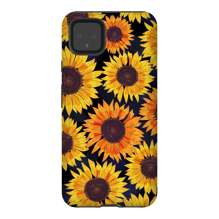 Pixel 4XL StrongFit Sunflowers 2 by Laura Grant