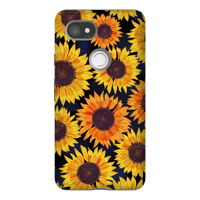 Pixel 2XL StrongFit Sunflowers 2 by Laura Grant
