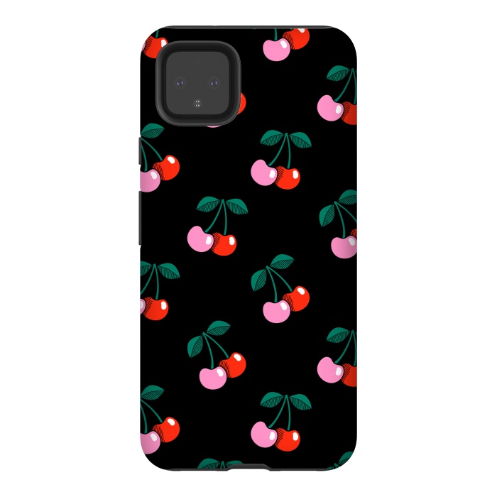 Pixel 4XL StrongFit Cherries by Laura Grant