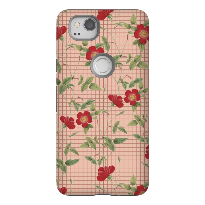 Pixel 2 StrongFit Red Roses by Zala Farah