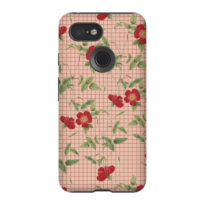 Pixel 3 StrongFit Red Roses by Zala Farah