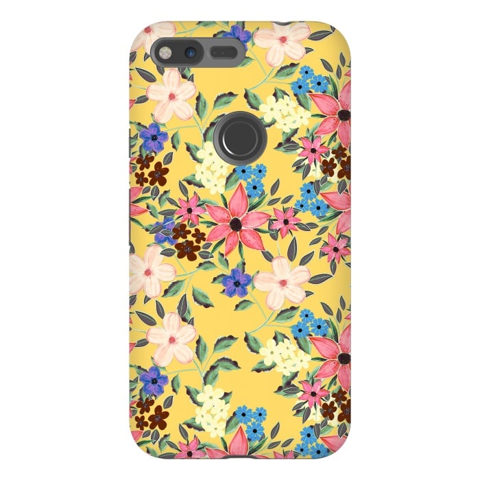Pixel XL StrongFit Stylish garden floral design by InovArts