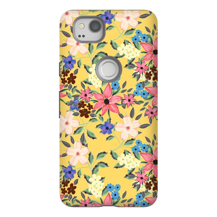 Pixel 2 StrongFit Stylish garden floral design by InovArts