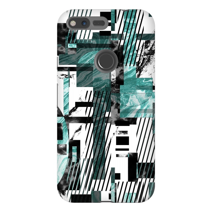 Pixel XL StrongFit Abstract geometric marble tiles composition by Oana 