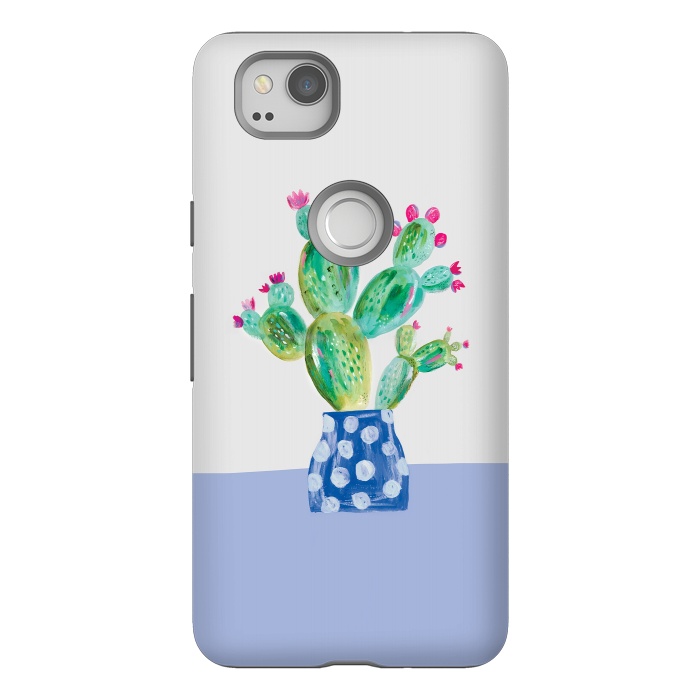 Pixel 2 StrongFit Prickly pear cactus by lauradidthis