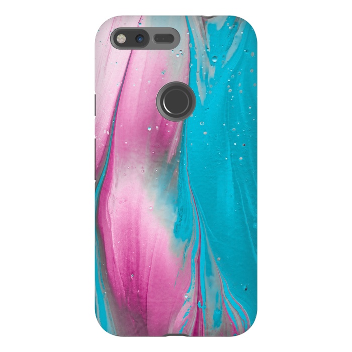Pixel XL StrongFit Feminine Fantasy Texture Pink Blue by Andrea Haase
