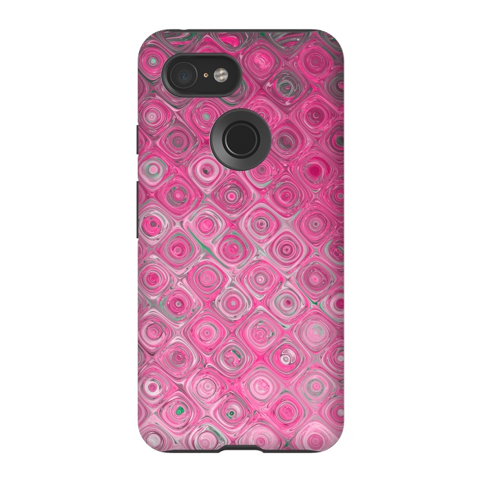 Pixel 3 StrongFit Pink Dreams Fantasie Texture by Andrea Haase
