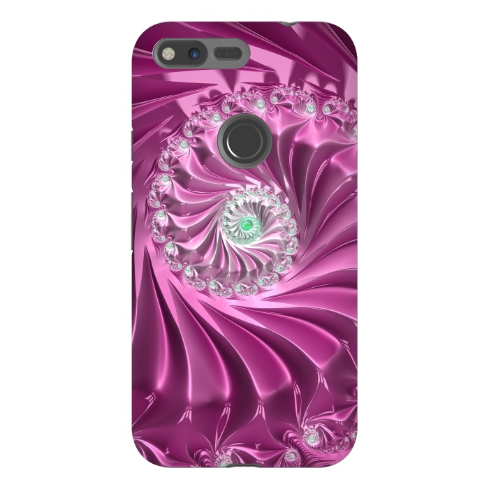 Pixel XL StrongFit Fractal Glamour In Pink by Andrea Haase