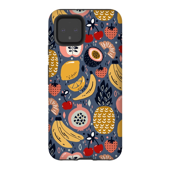 Pixel 4 StrongFit Winter Funky Fruit  by Tigatiga