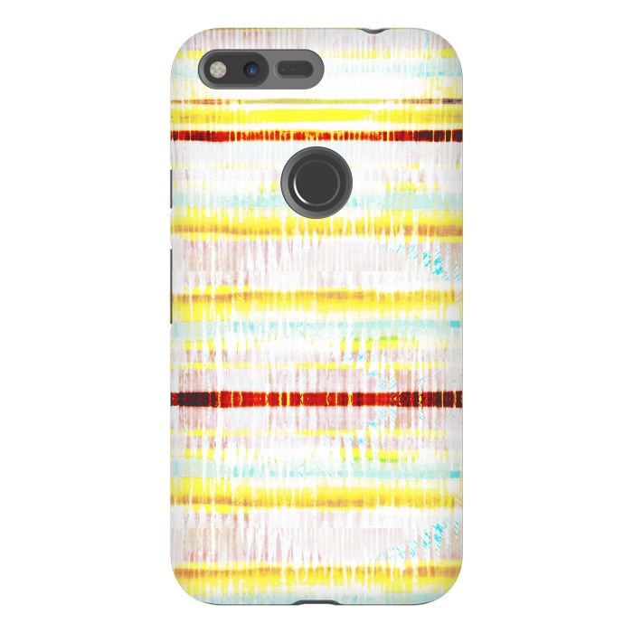 Pixel XL StrongFit Ethnic vibrant stripes brushstrokes by Oana 