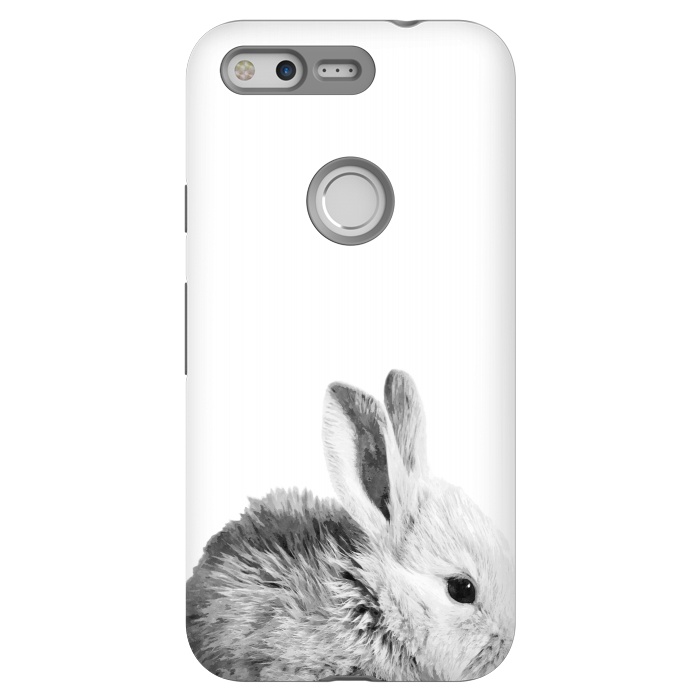 Pixel StrongFit Black and White Bunny by Alemi