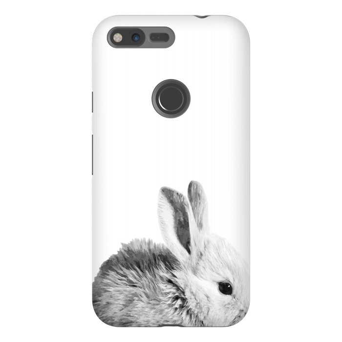 Pixel XL StrongFit Black and White Bunny by Alemi