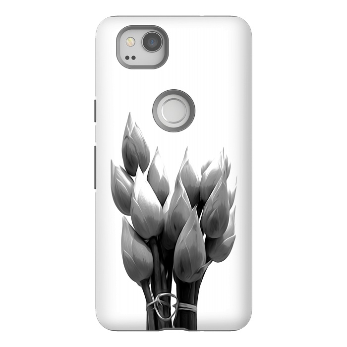 Pixel 2 StrongFit Black and White Lotus by Alemi