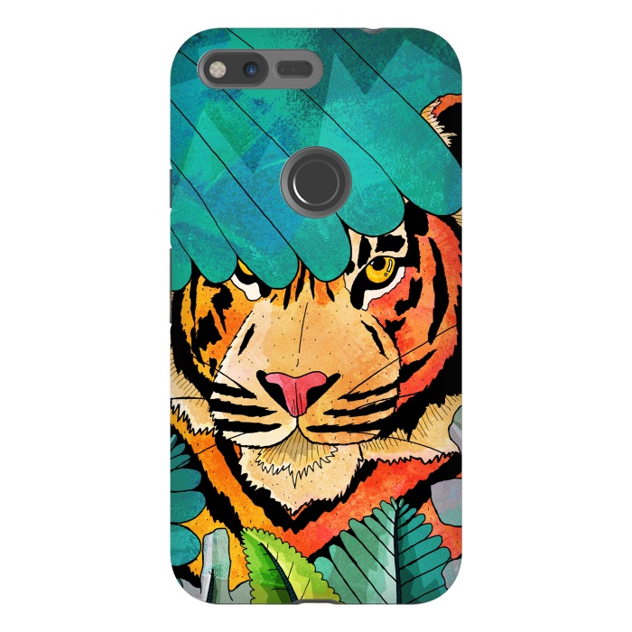 Pixel XL StrongFit Jungle tiger hunter by Steve Wade (Swade)