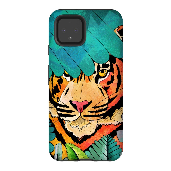 Pixel 4 StrongFit Jungle tiger hunter by Steve Wade (Swade)