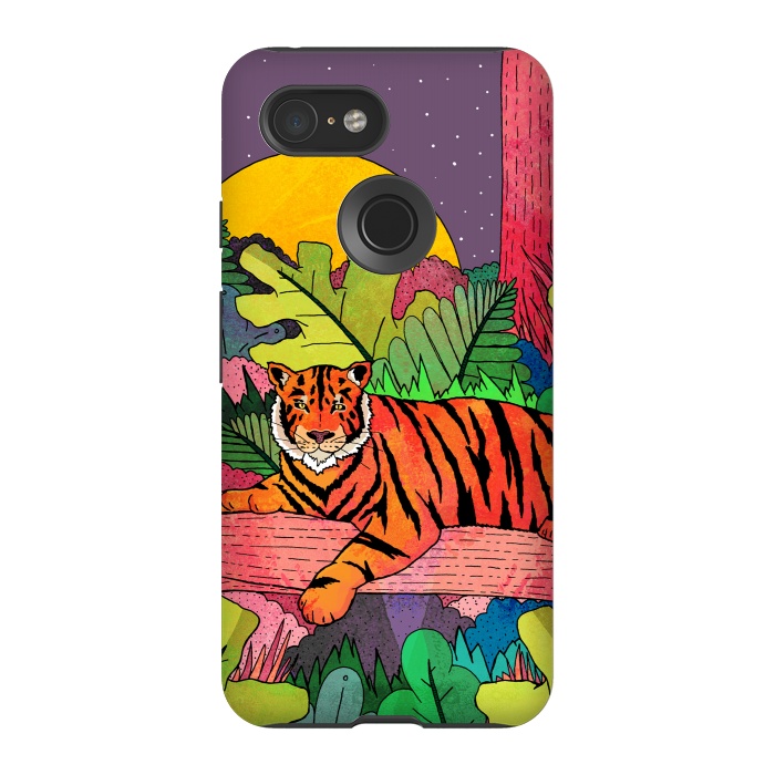 Pixel 3 StrongFit Spring Tiger by Steve Wade (Swade)