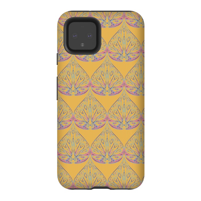 Pixel 4 StrongFit Art Deco - Yellow by Lotti Brown