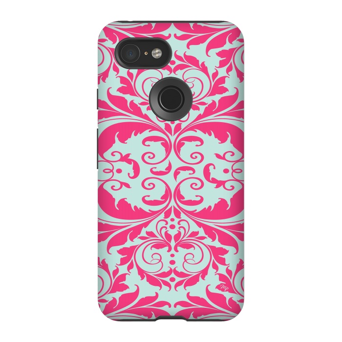 Pixel 3 StrongFit Pink Baroque by Martina