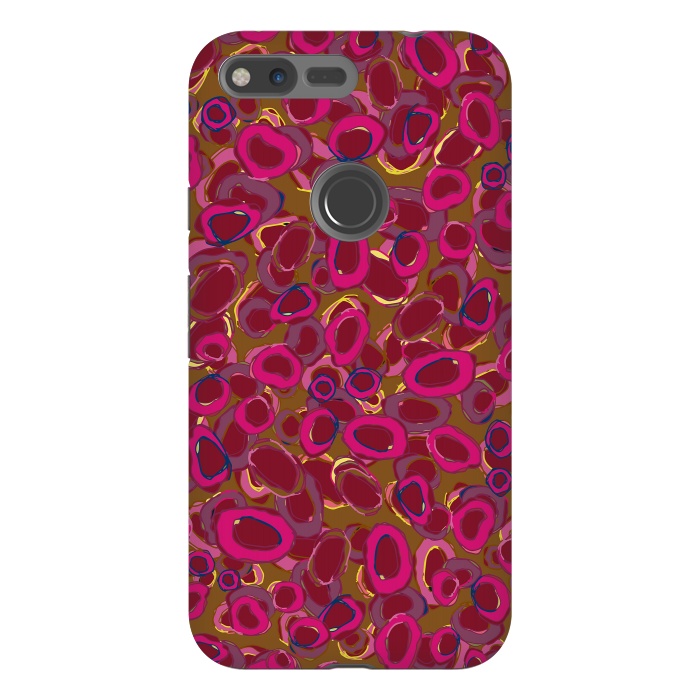 Pixel XL StrongFit Bold Circles - Red & Pink by Lotti Brown